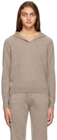 Thumbnail for your product : MAX MARA LEISURE Taupe Cashmere Kiss Hoodie