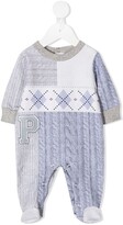 Thumbnail for your product : Lapin House Argyle Print Romper