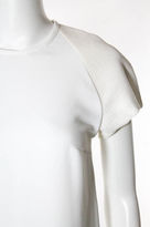 Thumbnail for your product : Ellery NWT White Crepe Coated Knit Contrast Short Sleeve Dress Sz 2 $595