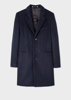 Thumbnail for your product : Paul Smith Men's Dark Navy Wool-Blend Epsom Coat