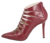 Thumbnail for your product : MICHAEL Michael Kors Leather Pointed-Toe Ankle Booties