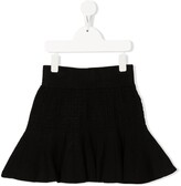 Thumbnail for your product : Givenchy Kids Logo-Waistband Tiered Skirt