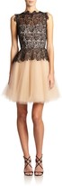 Thumbnail for your product : Nha Khanh Karla Organic Lace & Tulle Peplum Dress