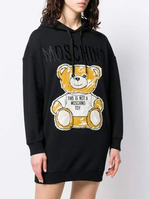 Moschino Brushstroke Teddy Bear hoodie dress