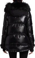 Thumbnail for your product : The Fur Salon Fox Fur-Trim Puffer Down Jacket