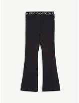 Thumbnail for your product : Calvin Klein Jeans Flared cotton-jersey leggings 2-16 years