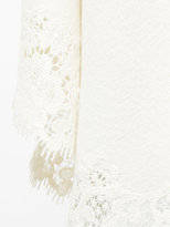 Thumbnail for your product : Ermanno Scervino lace-trim cape coat
