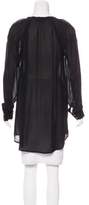 Thumbnail for your product : BCBGMAXAZRIA Sheer Long Sleeve Tunic