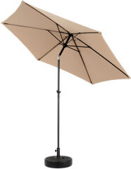 Latitude Run 9FT Outdoor Patio Umbrella Outdoor Table Umbrella With Push Button Tilt And Crank Market Umbrella 6 Sturdy Ribs  Deck Backyard Pool (Base Not Incl