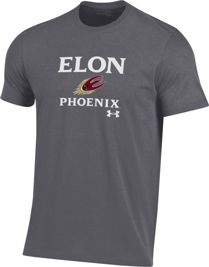 Under Armour Men's LIU Brooklyn Blackbirds Heather Grey Performance Cotton T-Shirt, Small, Gray