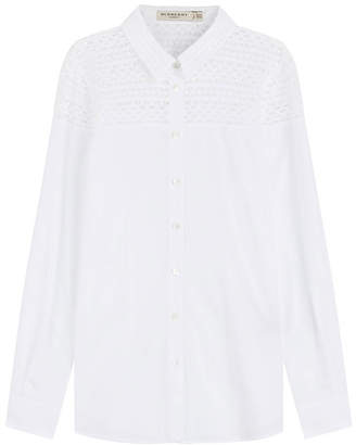 Burberry Cotton Shirt with Lace