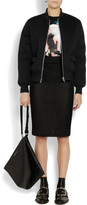 Thumbnail for your product : Givenchy Reversible bomber jacket in black scuba-jersey with Madonna print