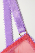 Thumbnail for your product : Dora Larsen Gracie Tulle Soft-cup Bra - Papaya
