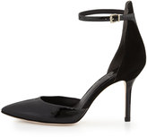Thumbnail for your product : Brian Atwood B by Mariella Patent & Suede Leather Pump, Black
