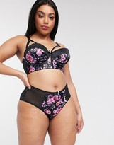 Thumbnail for your product : Playful Promises X Gabi Fresh floral printed high waist brief