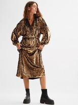 Thumbnail for your product : Selected Saline Sequin Dress in Copper
