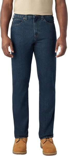 Men's Dickies Mens 5-pocket Tapered Jeans Denim Dark Wash 30 30
