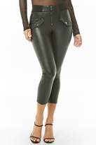Thumbnail for your product : Forever 21 Cropped Faux Leather Pants