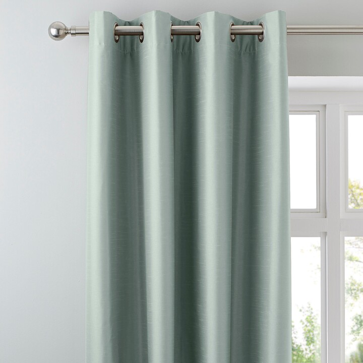 Dunelm Nova Duck Egg Blackout Eyelet Curtains Blue ShopStyle