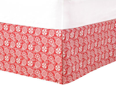 Laurel and Mayfair Colorful Printed Bedskirt 15" Bed Skirt