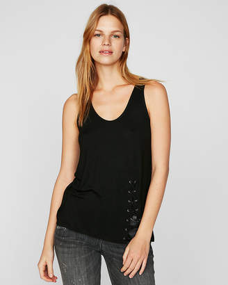 Express One Eleven Lace-Up Tank