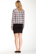 Thumbnail for your product : James Perse Ruched Wrap Mini Skirt