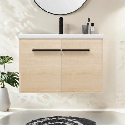 Ebern Designs Gardas 18.12'' Single Bathroom Vanity with Resin Top