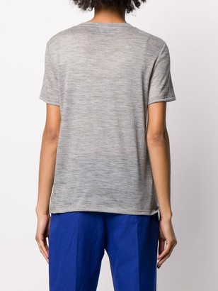 Theory round neck front pocket T-shirt