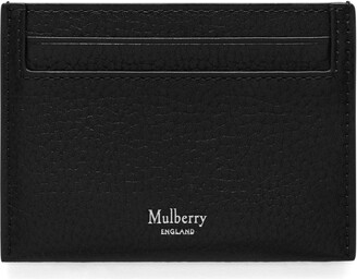 Mulberry Credit Card Slip Black Small Classic Grain