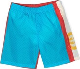 Thumbnail for your product : Gucci Children Monogram Panelled Swim Shorts