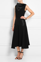 Thumbnail for your product : J.W.Anderson Silk satin-paneled crepe dress