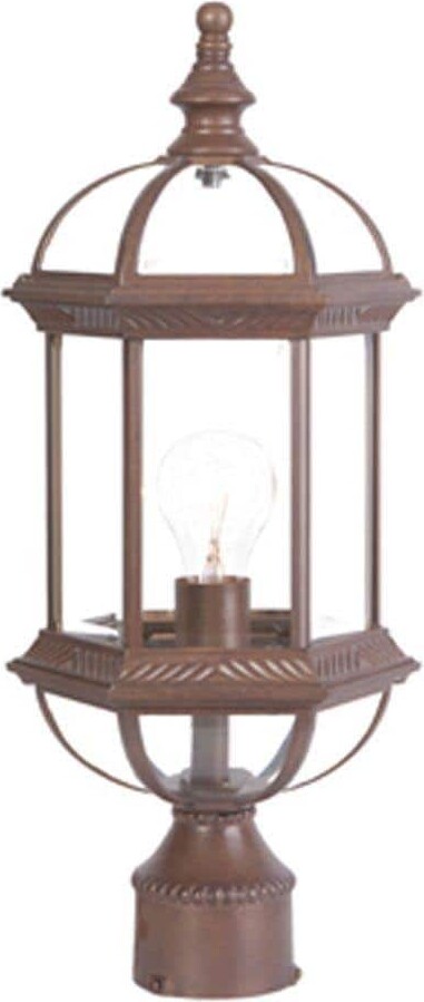 Acclaim Lighting Dover 1-Light Burled Walnut Outdoor Post-Mount Light Fixture