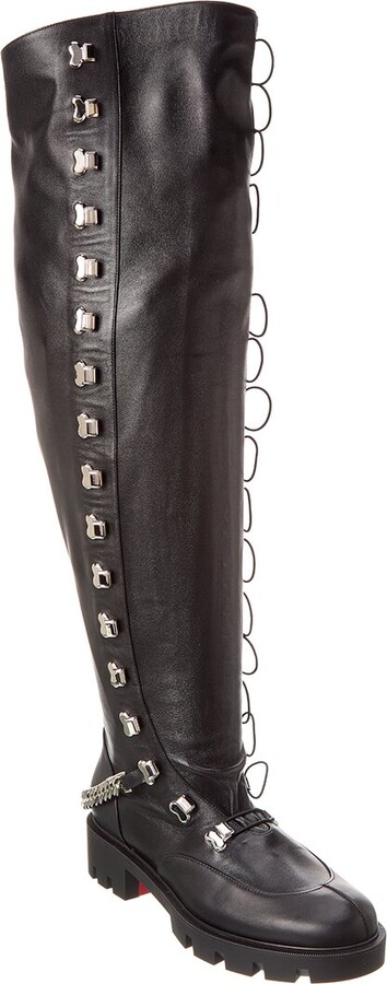 Christian Louboutin, Horse Botta over knee leather boots