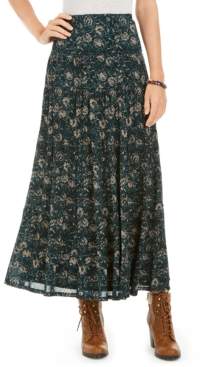 Style&Co. Style & Co Tiered Mesh Maxi Skirt, Created for Macy's