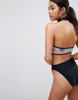 Thumbnail for your product : Jaded London Badges High Neck Bikini Top