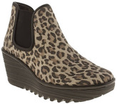 Thumbnail for your product : Fly London womens beige & brown yat leopard boots