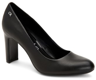 calvin klein black and white pumps