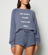 Thumbnail for your product : New Look Oh Hello Slogan Pyjama Set