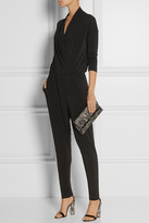 Thumbnail for your product : Diane von Furstenberg 440 Envelope lace and crepe clutch