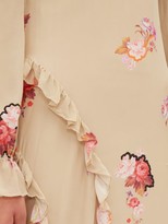 Thumbnail for your product : Preen Line Gabriella Floral-print Crepe De Chine Maxi Dress - Beige Multi