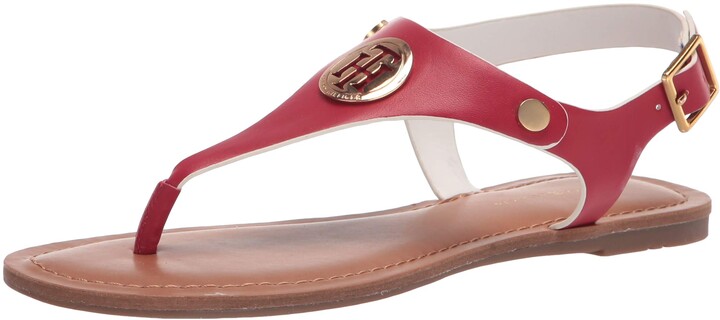 tommy hilfiger sandals red