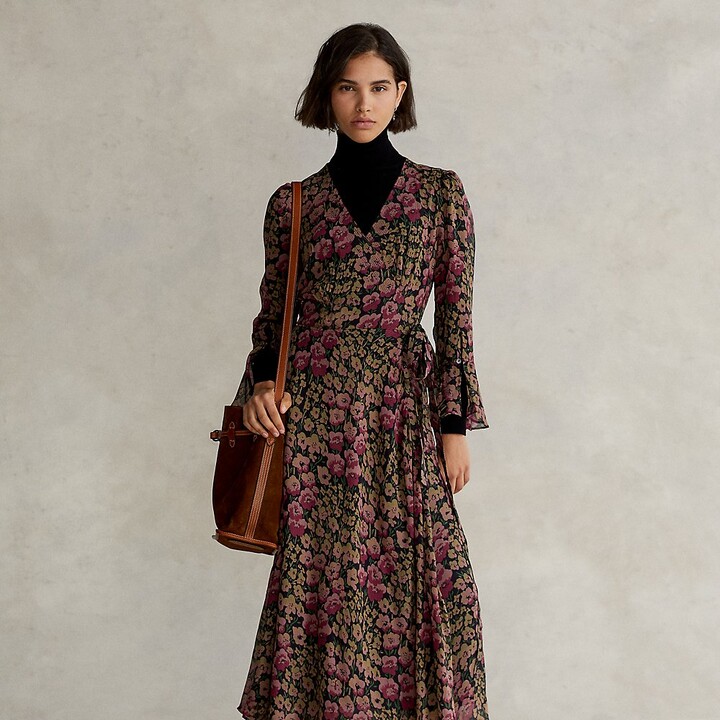 Ralph Lauren Floral Wrap Dress | Shop the world's largest collection of  fashion | ShopStyle