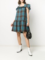 Thumbnail for your product : pushBUTTON Check Flared Mini Dress