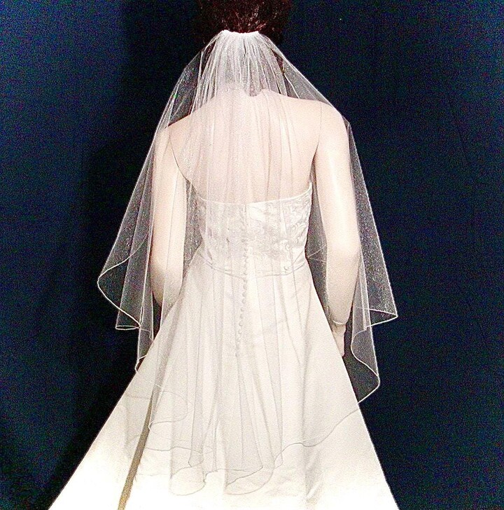 Etsy Cascading Waterfall Bridal Veil 52\