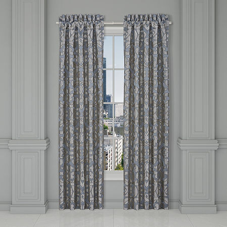 Queen Street Bacoli Rod Pocket Energy Saving Light-Filtering Set of 2 Curtain Panel