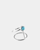 Thumbnail for your product : Wanderlust + Co Sigma XL Silver & Turquoise Ring