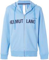 Helmut Lang zipped logo hoodie 