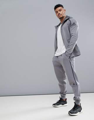 adidas ZNE Striker Joggers In Grey CW0867
