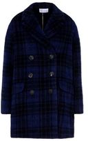 Thumbnail for your product : RED Valentino OFFICIAL STORE Faded check alpaca coat