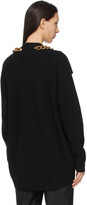Thumbnail for your product : Givenchy Black Wool & Cashmere Chain Oversized Cardigan